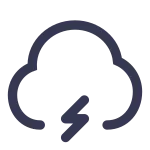 Cloud Lightning SVG Icon